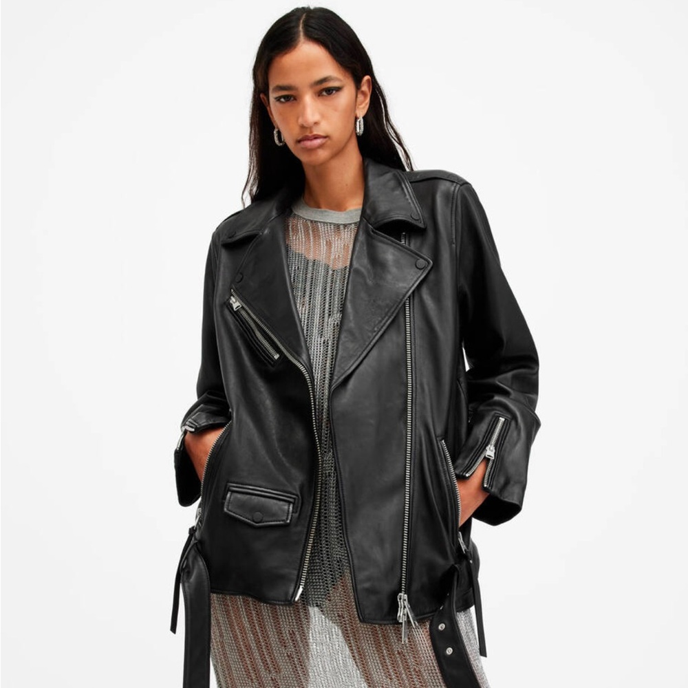 All Saints Billie Leather Biker Jacket